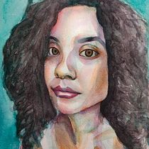 Mi Proyecto del curso: Retrato artístico en acuarela. Watercolor Painting project by Cristina Vera - 01.30.2021