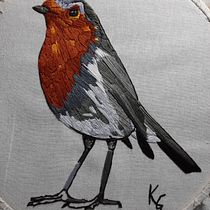 Mi Proyecto del curso: Pintar con hilo: técnicas de ilustración textil. Embroider project by Karem Gisselle Lugo Prieto - 01.30.2021