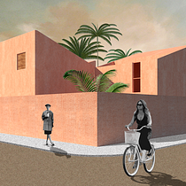 Mi Proyecto del curso: Representación gráfica de proyectos arquitectónicos. Un projet de Architecture, Design graphique, Architecture d'intérieur, Design d'intérieur, Pa, sagisme, Collage, Architecture numérique et Illustration architecturale de Aleksandra González - 18.08.2020
