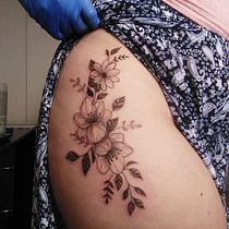 Mi Proyecto del curso: Tatuaje botánico con puntillismo. Desenho de tatuagens projeto de Ivette Acuña Espinoza - 31.01.2021