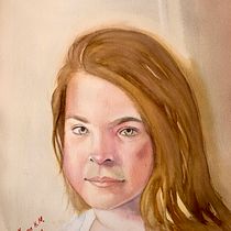 Mi Proyecto del curso: Retrato artístico en acuarela. Fine Arts project by Juana María Martín Sánchez - 01.31.2021
