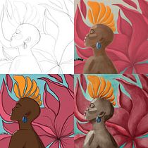 Meu projeto do curso: Técnicas e estilos de ilustração com Procreate. Projekt z dziedziny Sztuka miejska,  Sztuki piękne, Ilustracja c i frowa użytkownika Camila Almeida - 01.02.2021