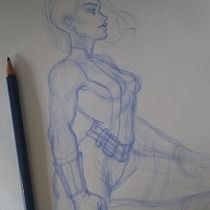 Estudio de Musculos. Ilustração tradicional projeto de Erica Perez - 02.02.2021