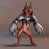 Furry Mecha. Concept Art, Design de videogames e Ilustração tradicional projeto de Emma Salvador Horcajada - 12.04.2021