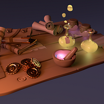 Mi Proyecto del curso: Modelado cartoon de bodegones con Maya Ein Projekt aus dem Bereich 3D von yiyun - 01.02.2021