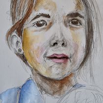 My project in  Watercolor Portrait Sketchbook course. Watercolor Painting project by Maayan Ayash - 02.01.2021