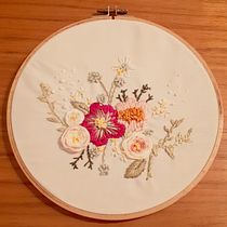Mi Proyecto del curso: Técnicas básicas de bordado: puntadas, composiciones y gamas cromáticas. Embroider project by Maria Alicia Vecchiet de Kurtz - 02.08.2021