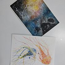 Meu projeto do curso: Técnicas modernas de aquarela. Un progetto di Belle arti di anabela_enes - 02.02.2021