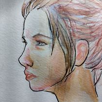 Mi Proyecto del curso: Cuaderno de retratos en acuarela. Watercolor Painting project by fabiangarcia41 - 02.03.2021