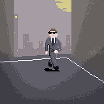 My project in Introduction to Character Design in Pixel Art course, James Bond. Un progetto di Pixel art di Ho Vui Huen - 02.02.2021