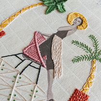 My project in Photo Embroidery on Fabric course. Un progetto di Ricamo di Hanna Nyberg - 02.02.2021