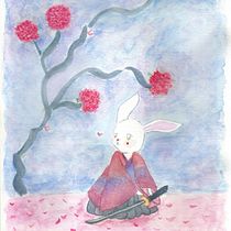 Mi Proyecto del curso: Ilustración en acuarela con influencia japonesa. Projekt z dziedziny Malowanie akwarelą użytkownika Javiera Arias - 02.02.2021