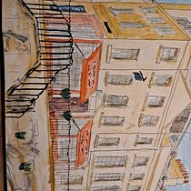 My project in Architectural Sketching with Watercolor and Ink course. Arquitetura projeto de royhayward - 02.02.2021
