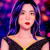 Meu projeto do curso: Retrato digital no Photoshop com um toque de fantasia. Drawing, Portrait Drawing, Digital Drawing, Design, Painting, and Digital Painting project by Tabata Layla - 02.18.2021