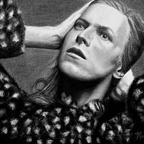 My project in Artistic Charcoal Portraiture: David Bowie. Un proyecto de Dibujo de Retrato de Merrin Wilson - 03.02.2021