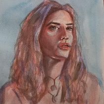 My project in Artistic Portrait with Watercolors course. Watercolor Painting project by Laura Gutiérrez - 02.03.2021