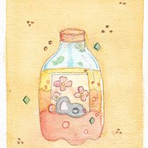 Meu projeto do curso: Técnicas de ilustração com aquarela e guache. Watercolor Painting project by Rahel - 02.04.2021
