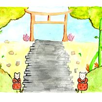My project in Watercolor Illustration with Japanese Influence course. Projekt z dziedziny Malowanie akwarelą użytkownika Katherine Jauregui Sovero - 05.02.2021