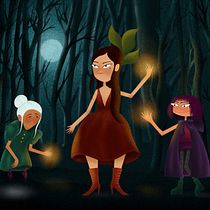 Las tres brujas orientales. Digital Illustration project by Stephanie Lagunas - 02.04.2021