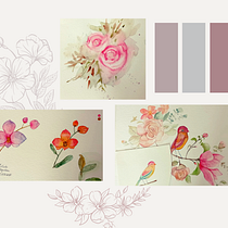 Meu projeto do curso: Ilustração botânica com aquarela. Pintura em aquarela projeto de Lorenzza França - 05.02.2021