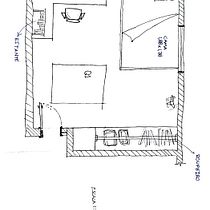 Representação de Quarto. Architecture project by João Pedro Bodaneze Kuhn - 03.10.2021