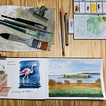 Mi Proyecto del curso: Cuaderno de viaje en acuarela. Street Art project by guadabril - 02.20.2021