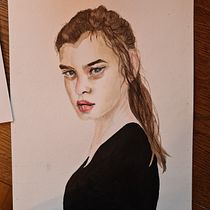 My project in Watercolor Portrait from a Photo course. Watercolor Painting project by Nikki Lloyd - 02.05.2021
