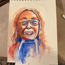 My project in Artistic Portrait with Watercolors course. Watercolor Painting project by Christine Wessolleck - 02.05.2021