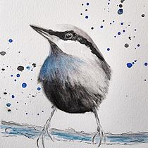 My project in Artistic Watercolor Techniques for Illustrating Birds course. Watercolor Painting project by Natalie Hughes - 02.06.2021