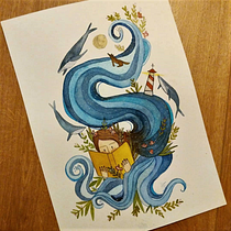 Mi Proyecto del curso: Técnicas de acuarela para ilustraciones de ensueño. Drawing, Traditional illustration, and Watercolor Painting project by monicartoons - 02.06.2021