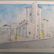Mi Proyecto del curso: Dibujo arquitectónico con acuarela y tinta. Arquitetura, e Desenho artístico projeto de alba_r_velayos - 06.02.2021
