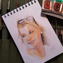 Mein Kursprojekt: Skizzenheft für Aquarellporträts. Watercolor Painting project by Ivo Petschke - 02.06.2021
