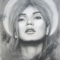My project in Artistic Charcoal Portraiture: Creating Atmosphere course. Ilustração tradicional projeto de Emma Kiriakopoulou - 08.02.2021