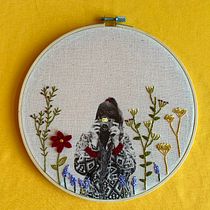 My project in Photo Embroidery on Fabric course. Un proyecto de Bordado de Elpiniki Georgiou - 06.02.2021