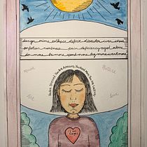 My project in Artistic Illustration: Draw from Your Imagination course. Traditional illustration project by Katsurasura - 02.12.2021