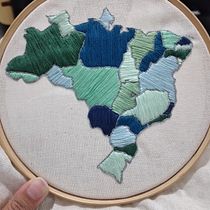 Teoria das Cores: Brasil. Embroider project by Marina Alves - 02.11.2021