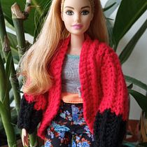 Cardigan Pequeño (Barbie). Tecido projeto de Johana Leal - 07.02.2021