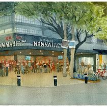 Mi Proyecto del curso: Dibujo arquitectónico con acuarela y tinta. Pintura em aquarela e Ilustração arquitetônica projeto de Jorge Pelaez - 07.02.2021