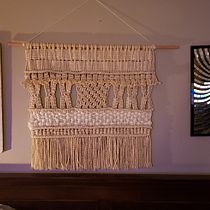 Mi Proyecto del curso: Introducción al macramé: creación de un tapiz decorativo. Un projet de Macramé de Tania De Lopez - 07.02.2021
