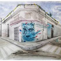Around the corner... . Pintura em aquarela projeto de shweta_madan - 07.02.2021