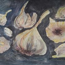 Garlic!. Watercolor Painting project by dianequinn555 - 02.18.2021