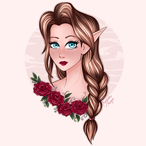 My project in Female Character Portraits in Procreate course. Projekt z dziedziny Ilustracja c i frowa użytkownika Dani O - 07.02.2021