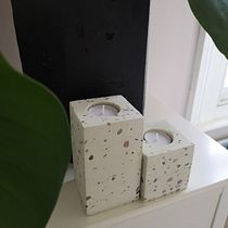 My project in Concrete Furniture Creation for Beginners course - candle holders :). Een project van  Creativiteit van Joanna Horst - 07.02.2021