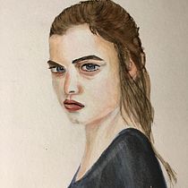 Mi Proyecto del curso: Retrato en acuarela a partir de una fotografía. Fine Arts project by Maria Lopez - 02.07.2021