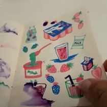 Meu projeto do curso: Técnicas de ilustração para desbloquear sua criatividade. Traditional illustration project by Jaque Martins - 02.08.2021