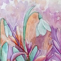 En el Jardín de la noche Ein Projekt aus dem Bereich Traditionelle Illustration, Aquarellmalerei und Botanische Illustration von Natalia Eggui - 07.02.2021