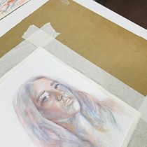 Mi Proyecto del curso: Retrato artístico en acuarela. Watercolor Painting project by Carolina Fernández López - 02.08.2021
