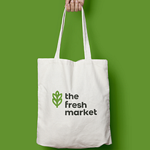 My project in Logo Design: The fresh Market. Br, ing, Identit, and Logo Design project by Manuel Honwana - 02.08.2021