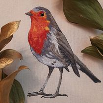 Petirrojo - Pintar con hilo: técnicas de ilustración textil. Bordado e Ilustração tradicional projeto de Angélica María Neira Hazime - 23.03.2021