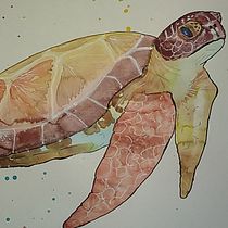 Selected projects in Experimental Watercolor Techniques for Beginners course. Watercolor Painting project by cathalijn - 02.08.2021